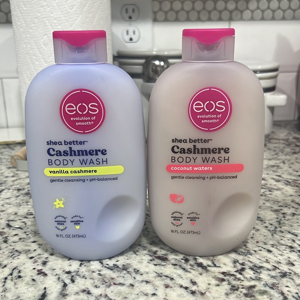 New!! Eos Shea Better Cashmere Body Wash in Vanilla Cashmere & Coconut Waters✨🛁🫧